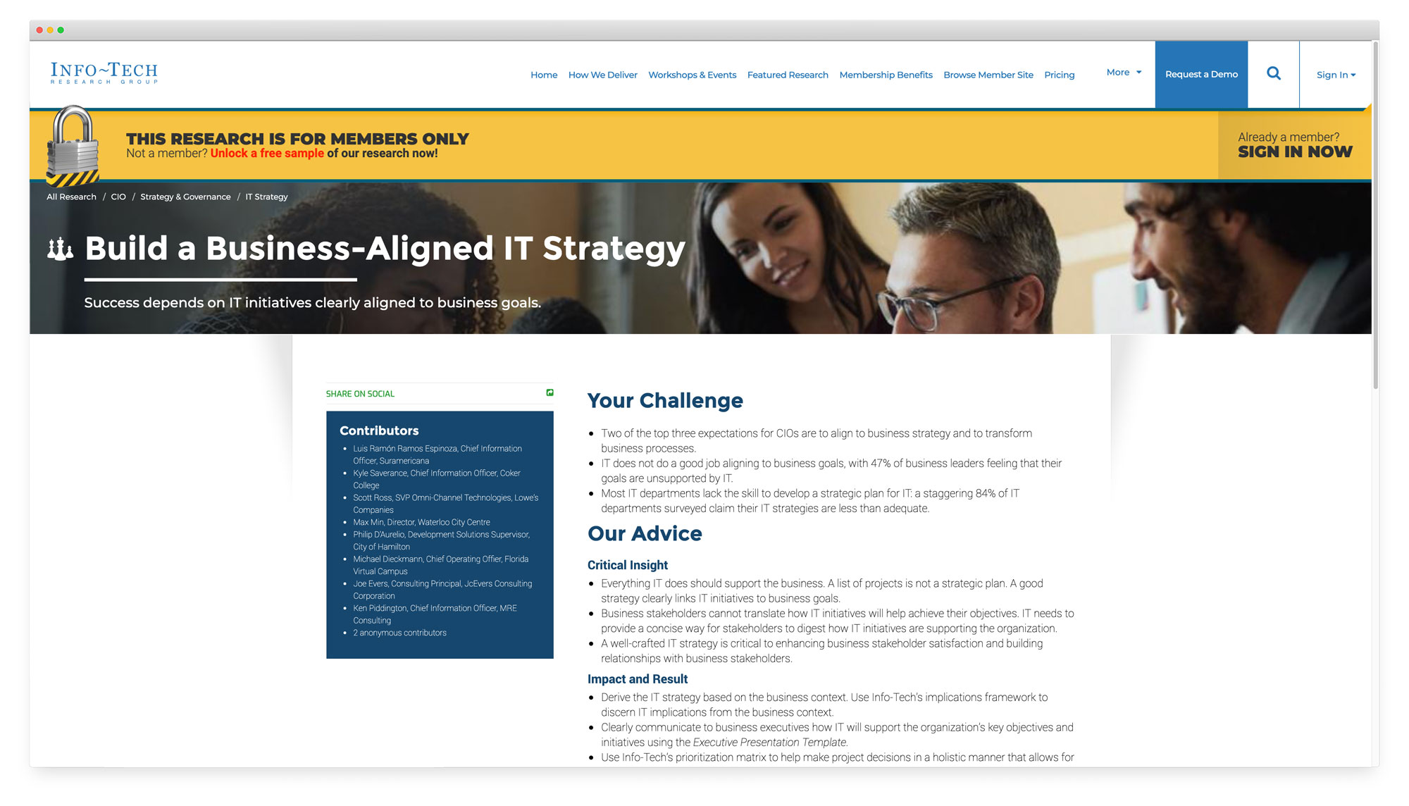 The original version of the Blueprint Page Design